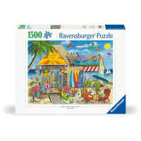 Ravensburger - Puzzle Surf's Up - 1500 pièces-Offrez-vous un moment de pure détente avec ce puzzle. Pièce par pièce, profitez de cette activité anti-stress qui favorise la concentration, la déconnexion et le lâcher-prise. Soulagez les tensions du quotidien, travaillez votre mémoire et exercez vos capacités cognitives : le puzzle est un jeu aux multiples bienfaits pour la santé 