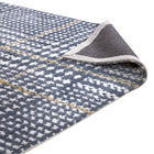 Modway - Kaja Abstract Plaid Tapis de 5 pi l x 8 pi L - Bleu cadet ivoire et citron-Résistant aux taches / Facile à nettoyer