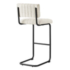 Modway - Parity Boucle Tabourets de bar - Ivoire noir - Ensemble de 2-Capacité de poids : 330 lb