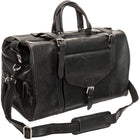 Mancini - Sac de voyage Buffalo - 20.5po x 13po x 15.5po - Noir-Plusieurs poches à rabat / zippées
