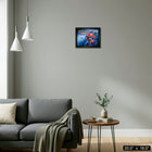 Frameworth - Connor McDavid Oilers d'Edmonton PhotoGlass avec filet de match - 20 po l x 16 po H-Affichage PhotoGlass de qualite superieure avec filet de match authentique de la LNH integre au cadre