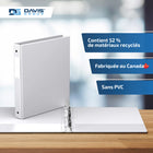 Davis Group Super économie, Reliure à anneaux ronds 1 po, paquet de 6 – Blanc-Polypropylène sans PVC