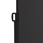 Outsunny - Store latéral rétractable - 13 pi x 6 pi - noir-Fixez un côté au mur et l'autre côté sur du béton, un sol en ciment ou une terrasse en bois pour une meilleure stabilité