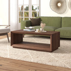 Hudson&Canal - Table basse rectangulaire Tannen , 48 po de largeur, noyer satiné-Caractéristiques assemblage facile