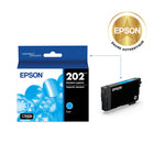 Epson - T202 Cartouche d'encre - Capacité standard - Cyan-Photos brillantes autant sur papier ordinaire que sur papier glacé