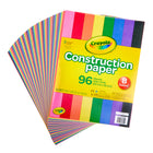Crayola - Papier de construction, 96 feuilles par paquet, 12 paquets, 1152 feuilles au total-Les feuilles mesurent 9" x 12"