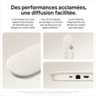 Google - Diffuseur TV (4K) - Porcelaine-Lancez votre appli rapidement: Ouvrez une appli ou le panneau Maison, ou basculez entre les entrées au moyen de la télécommande. Il suffit de la programmer pour en profiter