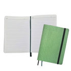 Hilroy - Journal à motif tissé gaufré - 4 po x 6 po - Ligné - 96 feuilles - vert forêt-Pages de garde tendance pour une finition élégante