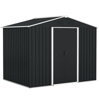 Outsunny - Abri de rangement extérieur 8 pi x 6 pi-Sert d'abri à outils, d'abri à vélos, d'abri pour scooter de mobilité ou de rangement pour bacs de jardin
