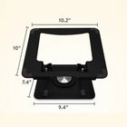 Uncaged Ergonomics - Support pivotant et réglable pour ordinateur portable et téléphone RISE - Noir-Le support pivotant pour ordinateur portable est compatible avec les appareils de 10 à 15,6 pouces de large et peut supporter 19 livres.