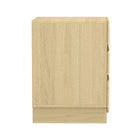 Manhattan Comfort - Ardea 20" Table de nuit contemporaine à 3 tiroirs - Chêne naturel-Assemblage à domicile requis Tout le matériel inclus