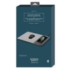 General Supply Goods + Co - Chargeur sans fil 10 W - tapis de souris enroulable - Gris texturé-Distance de transmission : =5 mm