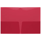 Staples - Portfolio à deux pochette - Format lettre - rouge translucide-80 feuilles capacitè
