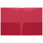 Staples - Portfolio à deux pochette - Format lettre - rouge translucide-80 feuilles capacitè