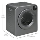 HOMCOM - Sécheuse portable compacte 3,22 pi³ - 1 300 W - gris-En plus du séchage, le sèche-linge portable dispose également de capacités de stérilisation 