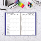 Staples - Agenda scolaire hebdomadaire/mensuel 2025-2026 - 8 1/2 po H x 5 1/2 po l - assorties - bilingue-Format des pages : 8 1/2 po H x 5 1/2 po l