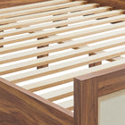 Modway - Capri Grains de bois Lit plateforme Queen, Noyer-9