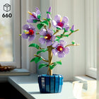 LEGO - Botanicals Hibiscus-Construire des fleurs LEGO - L’hibiscus comporte 5 grandes fleurs, 4 fleurs sur le point de s’épanouir et 2 petits nœuds qui ressemblent à de jeunes boutons de fleurs