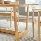 Modway - Solara Rectangle de 71 po Bois Table à manger, Naturel-Jambes en forme de U