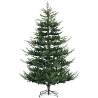 HOMCOM - Arbre de Noël artificiel 7.5' avec design à charnière-Le Pinus sylvestris (pin) est un arbre luxuriant, avec 2 types de pointes pour une superposition qui lui confère un aspect sain et naturel 