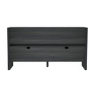 Manhattan Comfort - Buffet moderne Linda 60" à 4 portes - gris charbon-Garantie limitée du fabricant de 30 jours