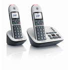 Motorola - Téléphone numérique CD5 Series DECT 6.0 sans fil avec répondeur - Blanc - Paquet de 2-Audio haute performance : La série Motorola CD5 prend en charge les options audio haute performance