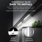 Bell+Howell - Lampes LED rechargeables à détection de mouvement sous les armoires - Paquet de 3-Conception linkable et portable : Reliez facilement plusieurs lumières ensemble à l'aide des câbles fournis, ou utilisez le bloc-batterie portable pour alimenter les lumières sans prise, parfait pour n'importe quel endroit dans votre maison.