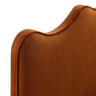 Modway - Athena Velours de performance résistant aux taches Tête de lit jumelée, Rouille-7