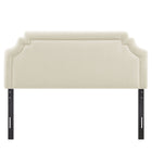 Modway - Magnolia Tissu rembourré Tête de lit Queen size - Écru-Assemblée requise