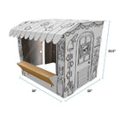 Bankers Box - Maison de jeu - Kiosque de limonade-Apprentissage empirique : Les fenêtres et les portes s'ouvrent pour de vrai et offrent des heures de jeu interactif, Libérez l'imagination de votre enfant et améliorez sa coordination motrice en lui permettant de colourier à l'intérieur des lignes et d'interagir avec la porte et la fenêtre fonctionnelles