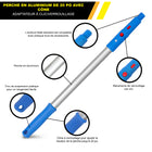 Gritt Commercial - Brosse chasse-toiles - Brosse pour coins de 6 11/16 po - Manche de 20 po - Lot de 2-Comprend dans le kit : brosse chasse-toiles/pour coins de 6 11/16 po et manche de 20 po