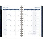 Mead - Agenda scolaire hebdomadaire/mensuel galaxie 2024-2025 - 5 1/2 po x 8 1/2 po - multicolore - bilingue-15 mois complets de planification hebdomadaire mensuelle + 3 feuilles étalées