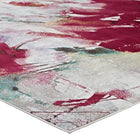 Modway - Blume Floral abstrait Tapis 4 pi l x 6 pi L - Multicolore-Résistant aux taches / Facile à nettoyer