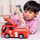 Bigjigs Toys - Camion de pompiers de la ville-7