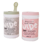 Dexypaws - Lingettes nettoyantes pour animaux Aloe Vera en boîte - Avoine et vitamine E, 200 unités-Pour les pattes, les oreilles et le nez