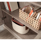 Sauder - Bibliothèque à 5 étagères - Chêne laurier-La sécurité avant tout: Kit d'ancrage mural fourni pour prévenir les accidents de basculement