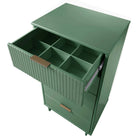 Manhattan Comfort - Granville commode moderne haute étroite et standard - vert sauge - ensemble de 2-Assemblage à domicile requis Tout le matériel inclus