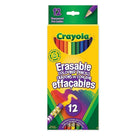 Crayola Crayons de couleur effaçables - paquet de 12-Crayons de couleur effaçables - permettent de modifier et de refaire des dessins ou de corriger des erreurs