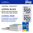 Brother - LC501XLBKS Cartouche d’encre noire authentique à haut rendement-Les cartouches d’encre noire à haut rendement LC501XLBKS authentiques de Brother offrent des résultats fiables et constants