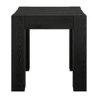 Hudson&Canal - Table d'appoint carrée Langston 22 po de largeur - Grain noir-La table est fabriquée à partir de matériaux MDF de haute qualité et durables