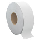 Globe Commercial - Rouleau de papier hygiénique géant JRT2000 - 1 pli - Blanc - 2000 pi/paquet - Paquet de 12-Rouleaux durables, réduisant les changements fréquence et entretien