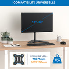 Mount-It ! - MI-1757 Support de moniteur à mouvement complet-Hauteur du mât : 18,3 po