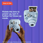Fujifilm - Appareil instantané instax mini 13 - Blanc argile-Offert en 5 couleurs: violet feutré, bleu givre, rose bonbon, vert lagune et blanc argile 