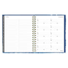 Blueline - Agenda Hebdomadaire/Mensuel 17 Mois D’Août À Décembre - 9 1/4 po H x 7 1/4 po l - Motif Celestial - Anglais-Section mots de passe