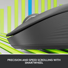  Logitech - Signature M550 L  Souris sans fil pleine taille - Pour mains de grande taille - Graphite-L'ajustement optimal pour votre main : cette souris confortable de taille standard est conçue pour les mains plus grandes, pour un ajustement optimal.