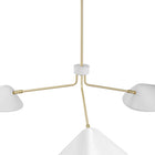 Modway - Journey Bras 3-léger de 14" Pendentif - Blanc-Dimmable (interrupteur non inclus)