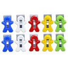 The Pencil Grip - TPG13210 Homme aimant Clip magnétique - couleurs assorties - paquet de 10-Attachez aux classeurs, réfrigérateurs et à toute autre surface magnétique.