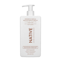 Native - Revitalisant hydratant pour cheveux - 487 ml - Noix de coco et vanille-Préparé avec soin avec 10 ingrédients ou moins