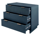 Manhattan Comfort - Granville commode et chiffonnier modernes - bleu minuit - ensemble de 2-Assemblage à domicile requis Tout le matériel inclus