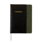 Cambridge - Carnet à poche avant - 8" x 6" - Vert-La couverture sert également de pochette pour un rangement rapide 